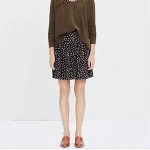 Madewell floral skater skirt